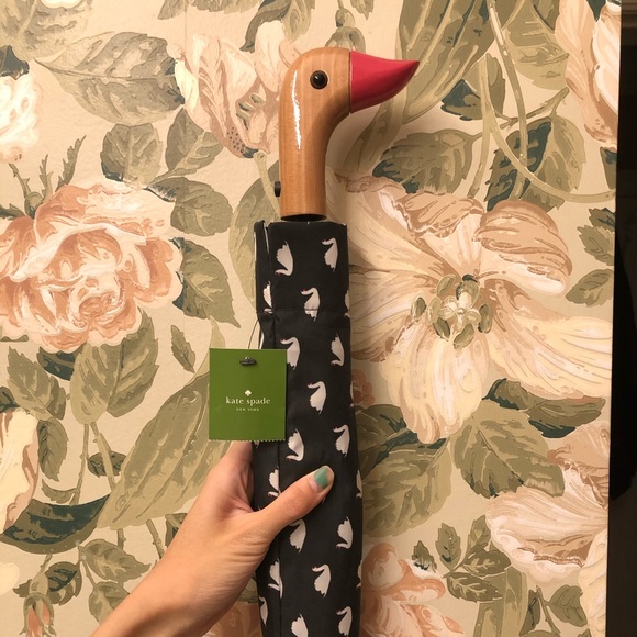 kate spade Accessories - Kate Spade Wooden Swan Head Umbrella
